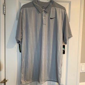 Men’s Nike XL Sri fit golf shirt in light grey
